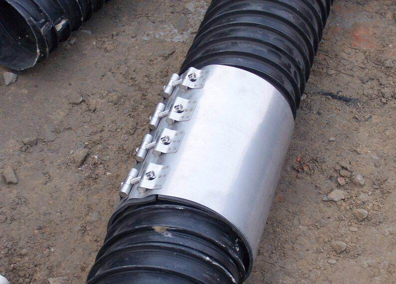HDPE塑钢缠绕增强管施工现场